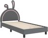 vidaXL Kinderbettgestell mit Kopfteil Hellgrau 90 x 200 cm PU 42011202 Bild 4
