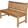 Gartenbank Arezzo Teak Massivholz ohne Armlehnen - Breite: 150 cm Bild 2