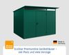 Hörmann Ecostar Metall-Gerätehaus Trend mit Pultdach Typ 3, 238x303 cm , moosgrün, 7,2 m²,1-flüglige Tür Bild 2
