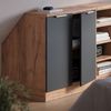 Küchenschrank für Dachschrägen R-Line Anthrazit-Gold 80 cm mit 2 Türen, Schrankkorpus 60 cm Tiefe Vicco Bild 4