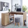 Eckschreibtisch mit Regal Sonoma 120x75,5x106,5cm Modern Büro Home Office Bild 4
