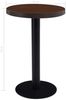 Bistrotisch, Bartisch, Stehtisch Dunkelbraun 50 cm MDF Bild 5