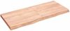 vidaXL Wandregal Hellbraun 140x60x(2-6) cm Massivholz Eiche Behandelt 363707 Bild 1