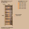 trendteam smart living - PureBliss - Waschbeckenunterschrank - Eiche - Waschtisch mit 3 offenen Fächern - (BxHxT) 90 x 91 x 53 cm - Rillenoptik - edle Metallgriffe - 60 cm Aufsatzwaschbecken Bild 5