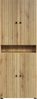 trendteam smart living - PureBliss - Waschbeckenunterschrank - Eiche - Waschtisch mit 3 offenen Fächern - (BxHxT) 90 x 91 x 53 cm - Rillenoptik - edle Metallgriffe - 60 cm Aufsatzwaschbecken Bild 2