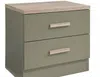 Vente-unique - SKAIDO Bedside table Holz, Platte GrünBeige - B 40 cm x H 50 cm x L 50 cm Bild 4