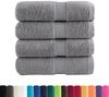 vidaXL Premium-Waschtücher SOLUND 4 Stk. Grau 30x30 cm 600 g/m² 137300 Bild 2