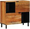 Sideboard, Kommode mit Regal Natur 80 x 33,5 x 75 cm Massivholz Akazie j2049p Bild 2