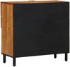 Sideboard, Kommode mit Regal Natur 80 x 33,5 x 75 cm Massivholz Akazie j2049p Bild 5