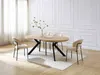 Vente-unique - KOMONI Esstisch Holz, Platte SchwarzBeige - B 120 cm x H 76 cm x L 300 cm250 cm200 cm150 cm Bild 2