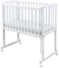 Baby-Delux Beistellbett Babybett Waffelpique Bärchen Beige, Stillbett 90x40 weiß höhenverstellbar, Matratze inkl. komplett Set Bild 3