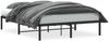 vidaXL Bettgestell Metall Schwarz 140x190 cm 373655 Bild 2
