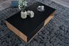 Couchtisch 110x60x38 cm MDF Eiche-Dekor / Schwarz Wohnzimmertisch, Sofatisch. Bild 5