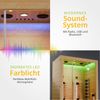 Artsauna 'Kiruna 130 Premium' Infrarotkabine mit LED Farblicht, Vollspektrum- & Flächenstrahler, für 2 Person, Hemlockholz natur, 130 x 105 x 190 cm Bild 4