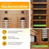 Artsauna 'Kiruna 130 Premium' Infrarotkabine mit LED Farblicht, Vollspektrum- & Flächenstrahler, für 2 Person, Hemlockholz natur, 130 x 105 x 190 cm Bild 3