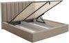 Selsey 'Togents' Polsterbett 140x200 mit Veloursbezug, Bettkasten und LED, Braun Bild 4
