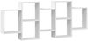 vidaXL Wandregal Weiß 159x18x65 cm Holzwerkstoff 853209 Bild 2