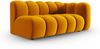 Micadoni Modulares Sofa Lupine 3-Sitzer Rechts Samtstoff Salvador Gelb Bild 2