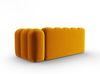 Micadoni Modulares Sofa Lupine 3-Sitzer Rechts Samtstoff Salvador Gelb Bild 3