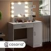 Casaria 'Jocelyn' Schminktisch mit LED, Holz weiß, 137 x 90 x 38 cm Bild 5