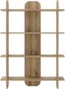 Selsey 'Livio' Regal mit 4 Regalen, Eichenholzoptik, ca. 150 x 107 x 28 cm Bild 4
