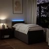 vidaXL Boxspringbett mit Matratze Dunkelbraun 80x200 cm Stoff 3288025 Bild 5