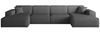 Wohnlandschaft Sofa U-Form CELES PREMIUM in Stoff Scala Anthrazit Bild 2