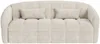 Vente-unique - RETUNA Sofa SamtStoff Beige - B 208 cm105 cm x H 90 cm x L 200 cm Bild 2