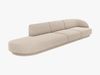 Micadoni Sofa Miley 4-Sitzer Links Chenille Haga Beige Bild 2