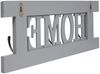 Wandgarderobe HWC-C60 Home, Garderobe Garderobenpaneel, Shabby-Look Vintage 55x21cm ~ grau-blau Bild 5