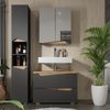 Badmöbel-Set Marelle Anthrazit 3 Teile mit Hochschrank Vicco Bild 3