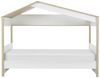 Calicosy Hausbett 90x200 cm – MATIS - Weiß/Holz Bild 5