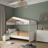 Calicosy Hausbett 90x200 cm – MATIS - Weiß/Holz Bild 2