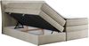 Boxspringbett, Stauraumbett, Bett mit Multipocket-Matratze und Topper - GOLD-10-KING - 120x200cm - Beige Velours - H4 Bild 4