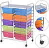 Rollwagen mit 15 stapelbaren Schubladen Rollcontainer Badrollwagen Bild 3