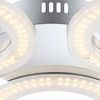 LED Deckenleuchte, 3 flammig, Chrom, opal, D 52cm Bild 4