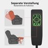 M MCombo elektrische Aufstehhilfe Relaxsessel Massagesessel 2 Motoren 7565(Dunkelgrau) Bild 3