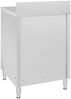 vidaXL Gastro-Arbeitstisch mit Schrank 60x60x96 cm Edelstahl 147229 Bild 4
