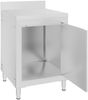 vidaXL Gastro-Arbeitstisch mit Schrank 60x60x96 cm Edelstahl 147229 Bild 5