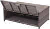 Poly-Rattan Garnitur HWC-J34, Balkon-/Garten-/Lounge-Set Sitzgruppe Sofa, Staufach ~ grau, Kissen dunkelgrau Bild 3