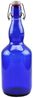 mikken Trinkflasche Bügelflasche 750 ml blau Glasflasche mit Bügelverschluss Wasserflasche, luftdicht, UV-Schutz Bild 2