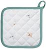 Clayre & Eef Topflappen Flowerbomb, (Set, 2-tlg, 2-teilig), hitzebeständig wattiert Pfannen Untersetzer ca. 20x20cm Bild 3