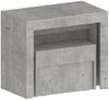 Dmora Tisch- und Stuhlset Badesi, Mehrzweckkomposition, Set mit Konsole und 1 ausziehbarer Bank, 100 % Made in Italy, 66 x 25 x 45 cm, Zement Bild 5
