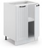 Küchenunterschrank Fame-Line Weiß Landhaus 60 cm ohne Arbeitsplatte Vicco Bild 4