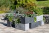 Scheurich C-Cube Long 60, Pflanzgefäß/Blumentopf/Pflanzkübel, rechteckig, aus Kunststoff Farbe: Stony Grey, 58,5 cm Breite, 25 cm Tiefe, 26,5 cm hoch, 21 l Vol. Bild 3
