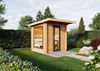 Infraworld Gartensauna Terra 5B Außensauna Massivholzsauna Saunahaus 230x230 cm Bild 4