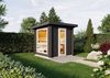 Infraworld Gartensauna Terra 5B Außensauna Massivholzsauna Saunahaus 230x230 cm Bild 5