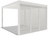 Weide Horizontale Lamellenwand für Weide Pergola | weiß | aus Aluminium Bild 3