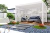 Weide Horizontale Lamellenwand für Weide Pergola | weiß | aus Aluminium Bild 5