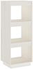 vidaXL Bücherregal/Raumteiler Weiß 40x35x103 cm Massivholz Kiefer 810845 Bild 2